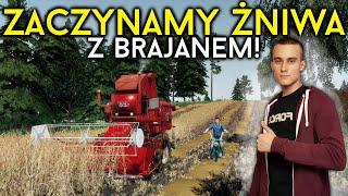  Zaczynamy ŻNIWA z BRAJANEM! Złamał NOGĘ Na MOTORYNCE?  "Brajan Na Wakacjach" [#11] FS19㋡