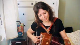 The Irish Washerwoman - Button Accordion + sheetmusic Trekzak diatonisches Akkordeon Castagnari