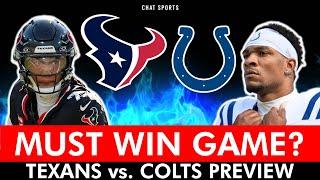 Texans vs. Colts | A MUST WIN Game For Houston | NFL Week 8 Preview