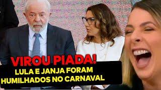 AGORA: Lula e Janja são humilhados durante o carnaval! Casal petista virou piada até na Globo