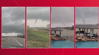 Severe storms spawn tornadoes in Harris County, Wharton County and Liberty County, Texas