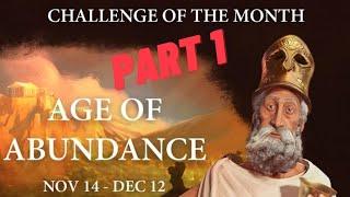 How fast can I beat the new Age of Abundance challenge? Civ 6 Pericles