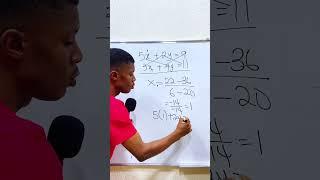 Simultaneous equation trick. #maths #stemeducation #mathstricks