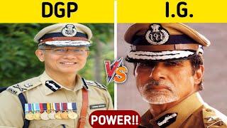 DGP Vs IG Of Police | Comparison | Powers | Duties | Director General Of Police | Hindi