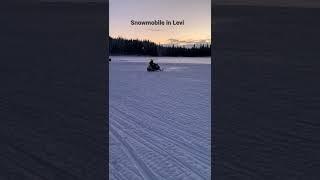 Snowmobile ride in Levi