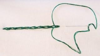 SPLIT STITCH TUTORIAL - HAND EMBROIDERY  FOR BEGINNERS