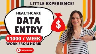 Healthcare DATA ENTRY Little Experience Needed Non-Phone Work From Home Job 2023 | $53,000 Year