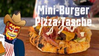 Die Mini-Burger Pizza-Tasche | Die Grillshow 622  #bbq #foodporn #outdoorcooking