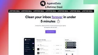 AgainstData Lifetime Deal - Unsubscribe from Emails & Remove Personal Data under 5 minutes