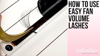 How To Use Easy Fan Volume Eyelash Extensions