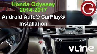 Honda Odyssey 2014 2015 2016 2017 CarPlay® Android Auto® install, stereo removal GROM VLine HON3