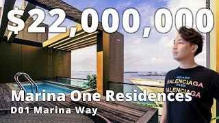 Signature Sea View Duplex Penthouse ($22M) D01 Marina One Residences | Singapore Home Tour Ep.151