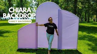 Chiara Backdrop from Fancy Backdrop | Setup with me | Balloon backdrops | backdrops