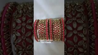 Rani Pink Silk Thread Bangles #trending #shorts #shortvideo #reels