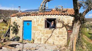 From Creepy Barn to Tiny Home - THE WINDOW IS IN - Off Grid Portugal