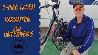 E-Bike laden unterwegs im Wohnmobil - 4 Möglichkeiten