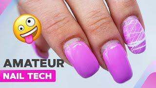 The Best Technique for Fixing Curved Nails | Colorful French Tip Manicure