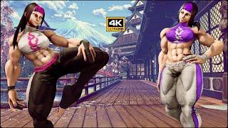 Street Fighter V Juri Buff mod 4K [ CPU vs CPU Max Difficulty 5 Battles ]