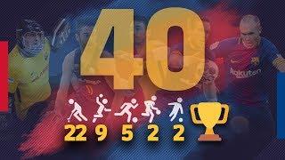 Barça, the first club to win 40 European Cups!