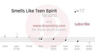 Nirvana - Smells Like Teen Spirit Drum Score