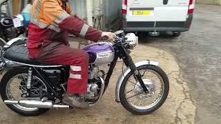 1970 Triumph T100T 500cc at Andy Tiernans #08984TRI