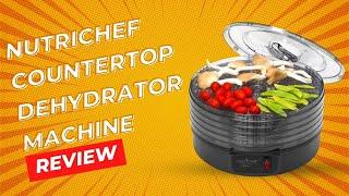 NutriChef Electric Countertop Food Dehydrator Machine Review