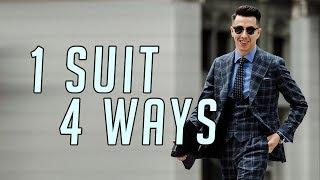 How to Wear 1 Suit FOUR Ways || Men's Fashion 2018 || Gent's Lounge