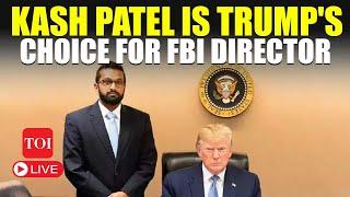 LIVE | 'Will Dismantle Deep State': Trump Picks Kash Patel As FBI Chief | Full Speech