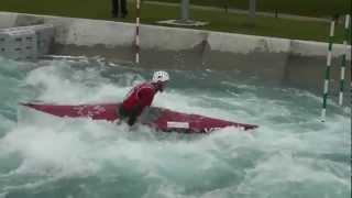 Hand Paddling with Cameron Smedley at the London 2012 Canoe Slalom Course