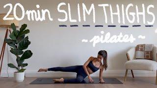 20MIN slim thighs pilates workout // tone & lengthen legs // no equipment | LIDIAVMERA