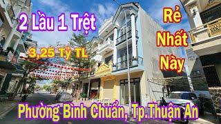 Bán Nhà Thuận An Rẻ Nhất Khu Này (2539) Đường 12m Giá 3,25 Tỷ, 2 Lầu 1 Trệt