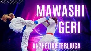 MAWASHI GERI Training with Anzhelika Terliuga! KARATE 55