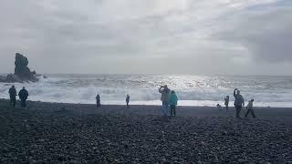 Djupalonssandur, volcanic basaltic beach in Iceland. September 2, 2024. Snæfellsnes Peninsula