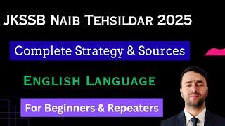 JKSSB NAIB Tehsildar English Strategy|One Stop Solution For English #DawoodSir