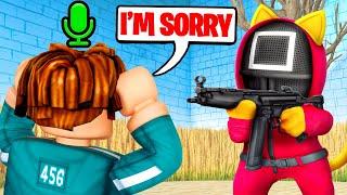 I WON Roblox SHRIMP GAME.. Then Played As A GUARD! (VOICE CHAT)