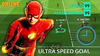 Ultra Speed Goalby the Iconic A. Davies  Pes 2021 Mobile #shorts #icon #pes #pes2021mobile #trick