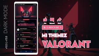 NEW THEME | VALORANT DARKMODE ONLY MIUI THEME FOR V12 V13