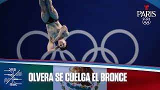 Osmar Olvera de México gana el bronce en Clavados | Juegos Olímpicos París 2024