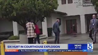 6 hurt in courthouse explosion set off by man in Santa Maria