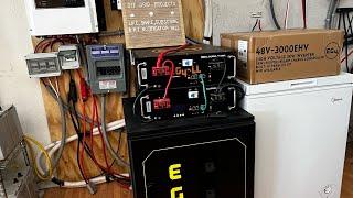 EG4 3000 watt inverter low idle consumption overnight on LiPO4 battery