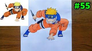 "Marker Detailing Like a Pro: Full Body Naruto Drawing" #drawing