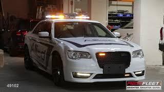 SECURITY PATROL SUPERVISOR VEHICLE WITH AMBER WHITE LED WARNING LIGHTS BY REDFLEET