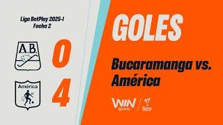 Bucaramanga vs. América (goles) | Liga BetPlay Dimayor 2025-I | Fecha 2