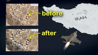 How Israel Strikes Iran Military Targets Before & After Google Maps #israel #iran