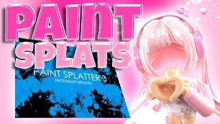 How to get PAINT SPLATS For Your GFX !