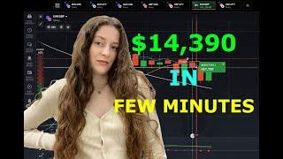 $14,390 in a few minutes | Easy Binary Options Trading