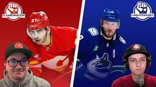 Pre-Game Crossover Episode: David Quadrelli & Ryan Pike Get Set for Flames vs Canucks