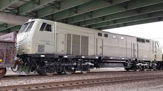 Insane BNSF Madison Turn w/Egyptian National Railways unit, army tanks, wide load in St. Louis, MO