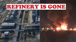 LARGEST OIL REFINERY IN SOUTHERN RUSSIA IS SHUT DOWN AFTER UKRAINIAN DRONE STRIKE || 2024