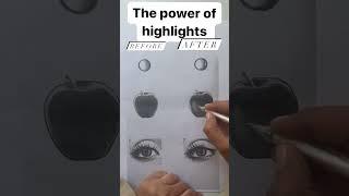 The Power of Highlight | Highlighting the Objects | Sketching Tips #sketching #highlighting